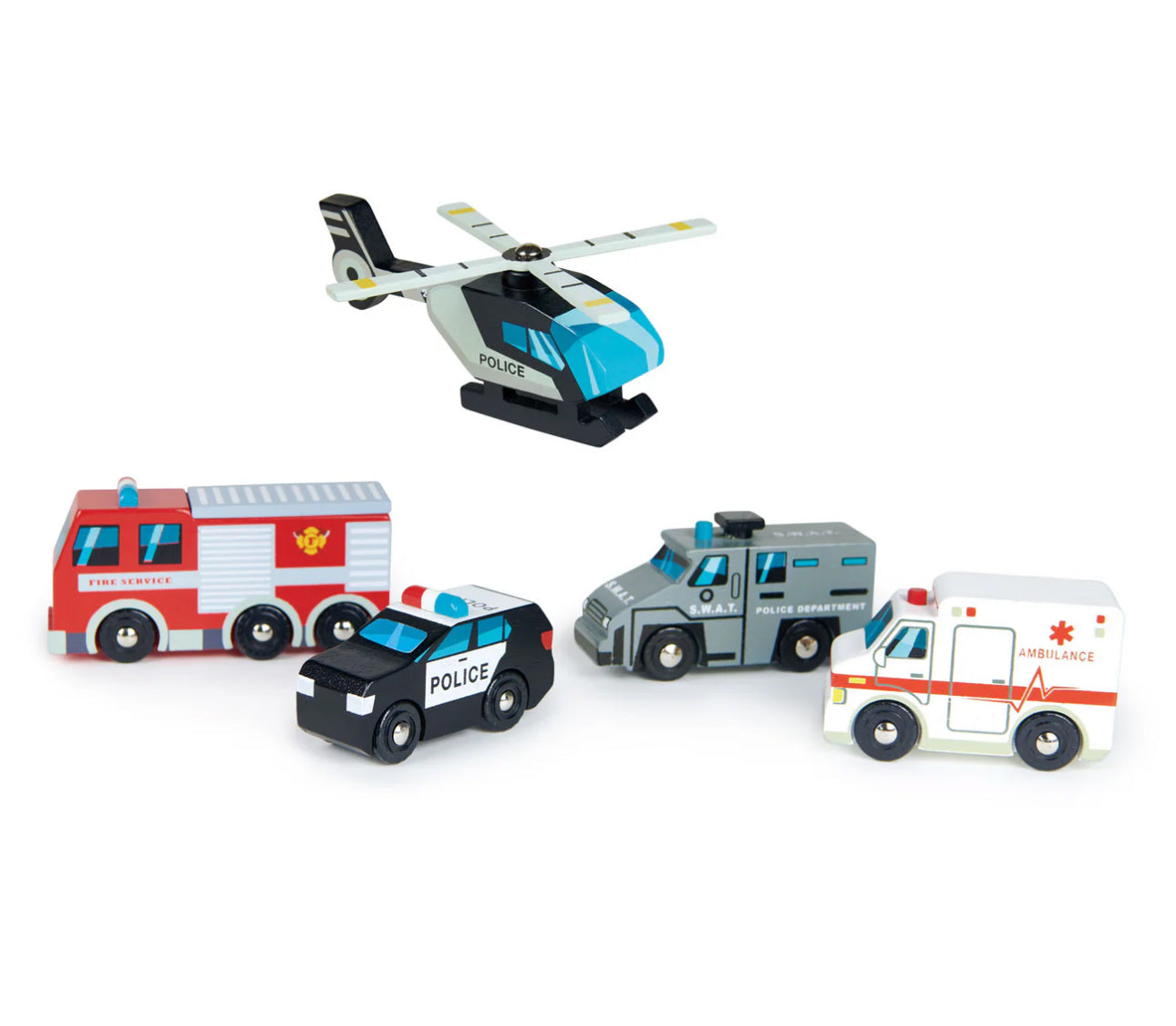 Solid Wood Emergency Vehicles