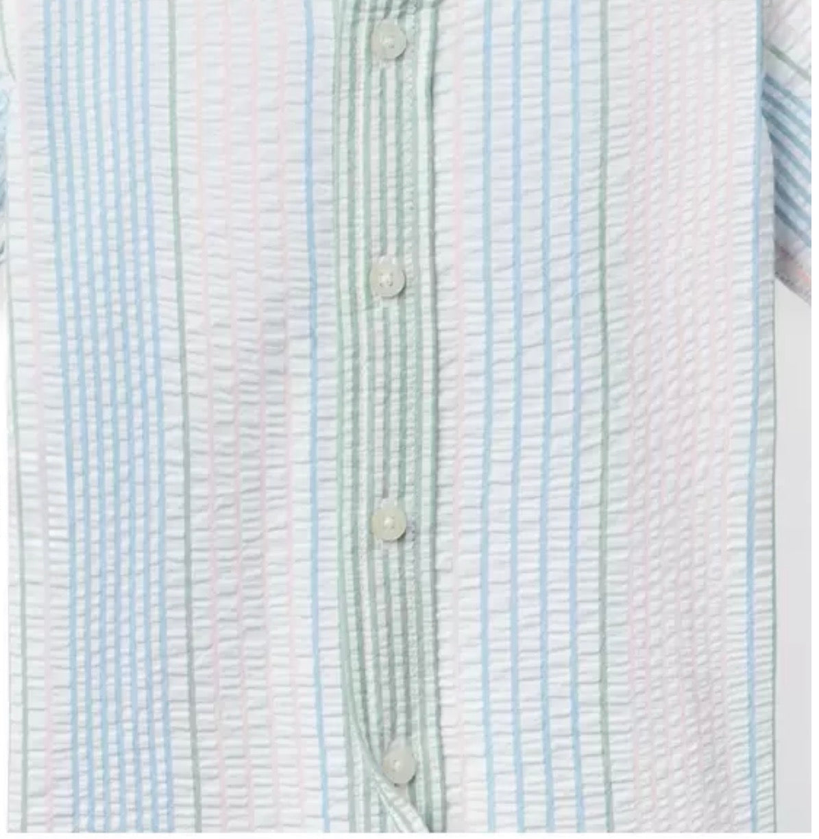 Striped Seersucker Shirt