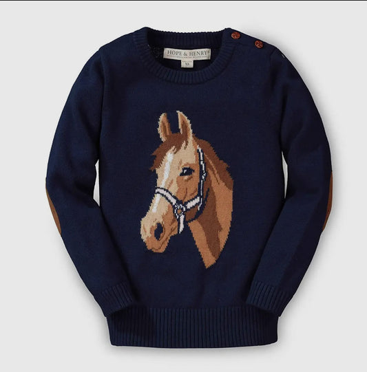 Organic Cotton Horse Sweater