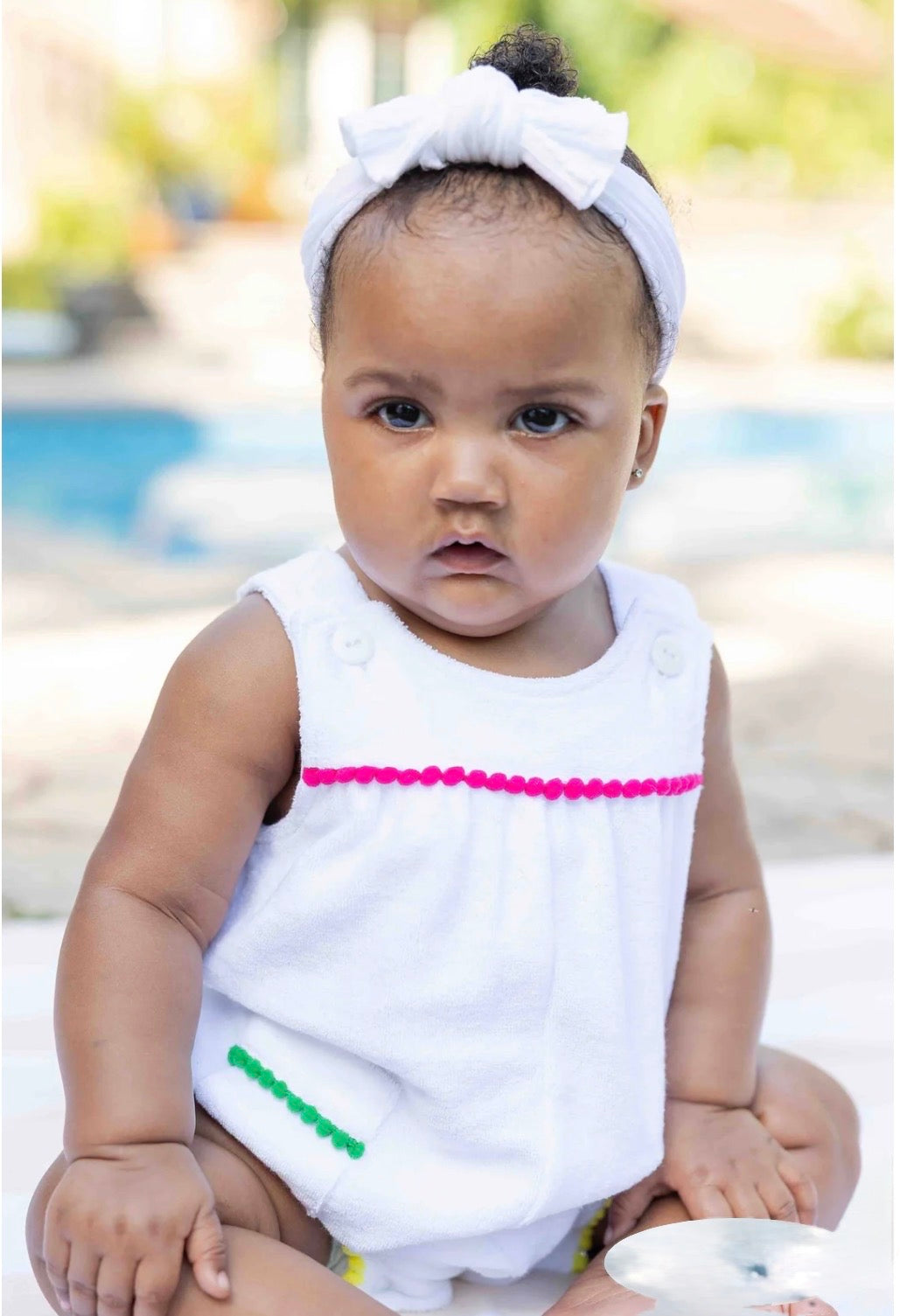 Terry Pom Pom Romper