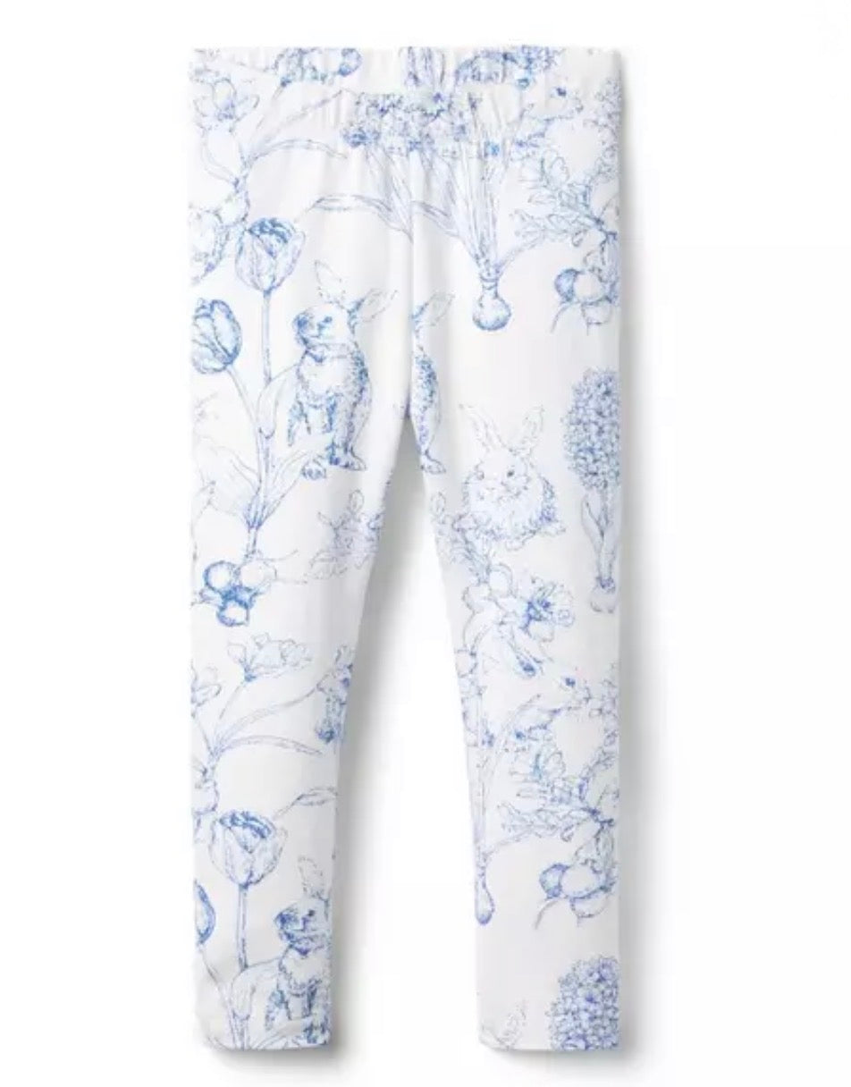 The Everyday Legging- Bunny Toile