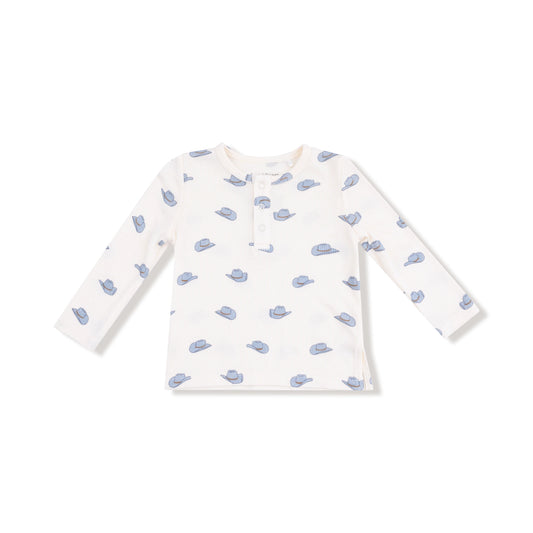 Bamboo Henley- Cowboy Hat