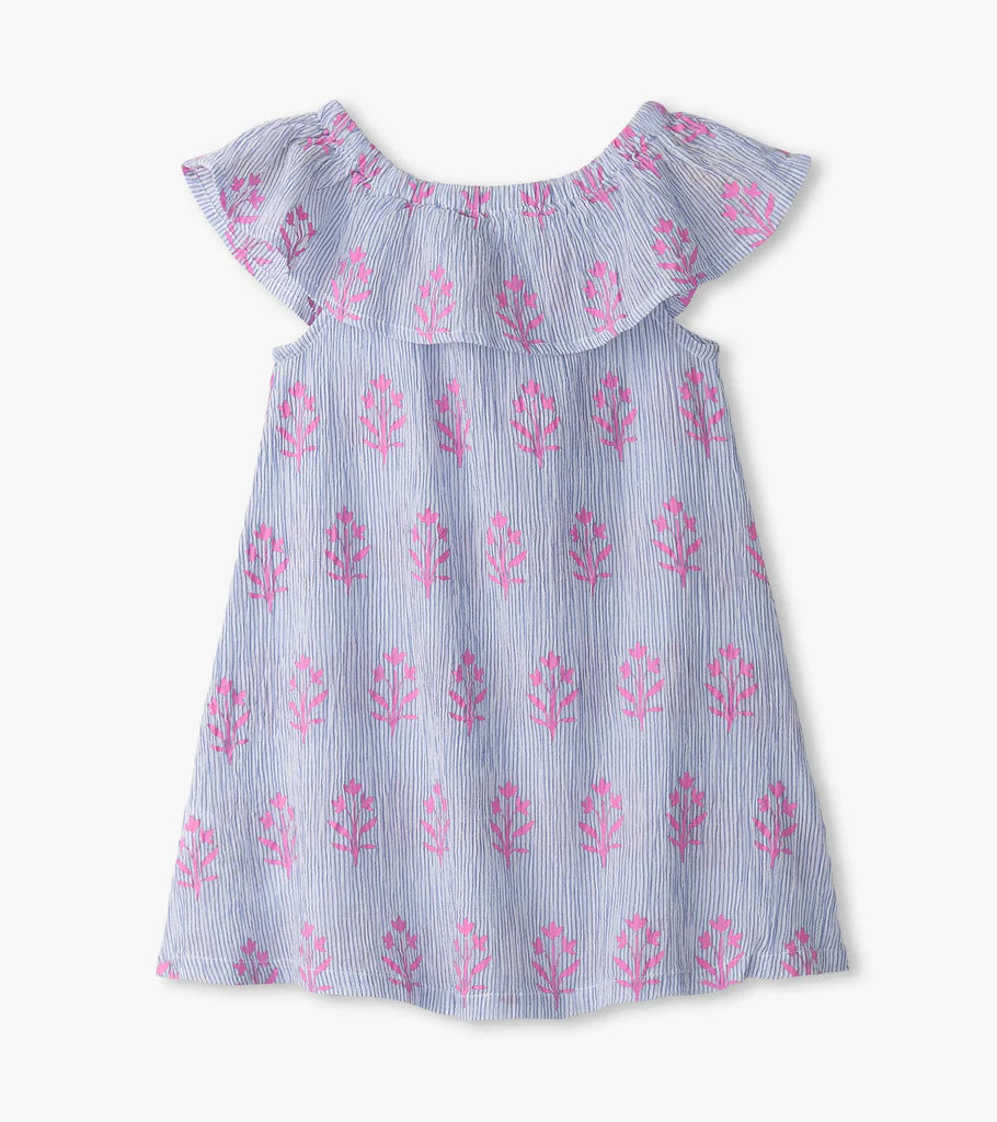 Wild Flower Ruffle A-Line Dress