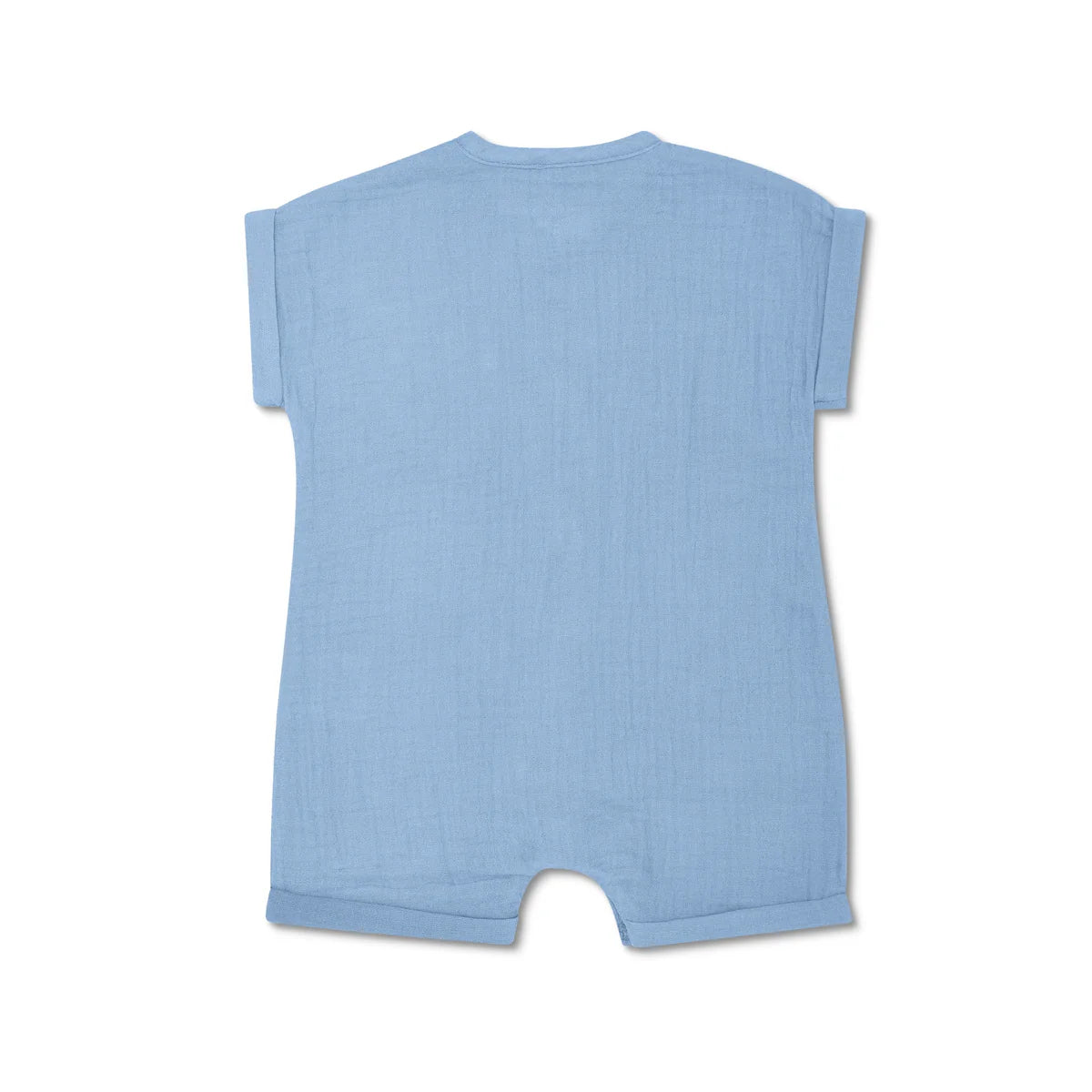 Organic Cotton Muslin Zip Romper