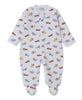 Pima Cotton Zip Footie- Let’s Fly Away