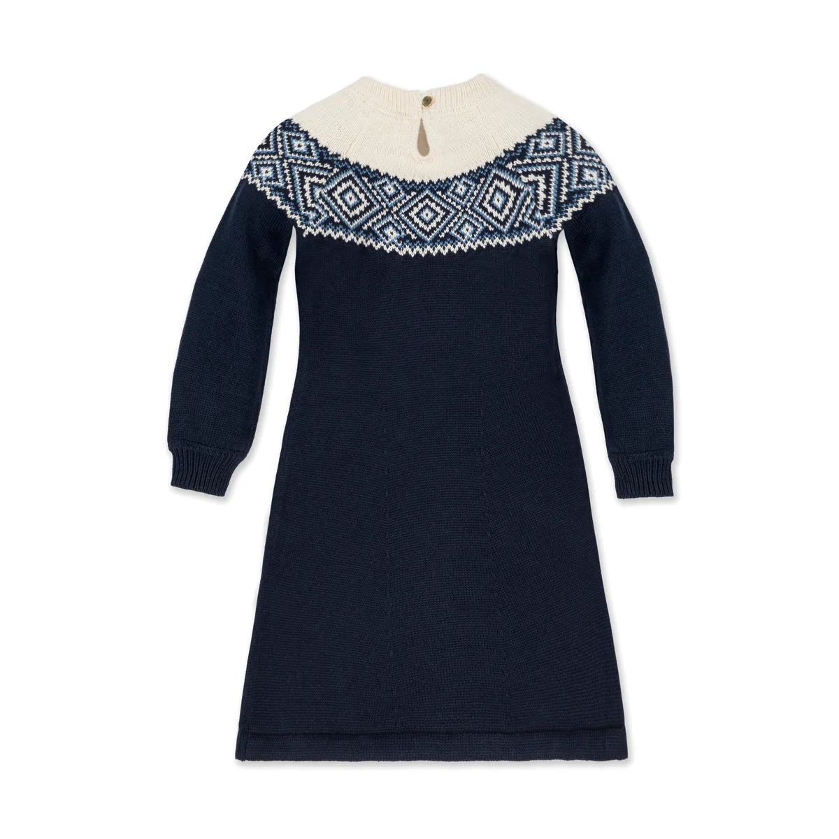 Organic Cotton Fair Isle Sweater Dress