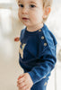 Organic Cotton Jolly Truck Appliqué Sweater Set