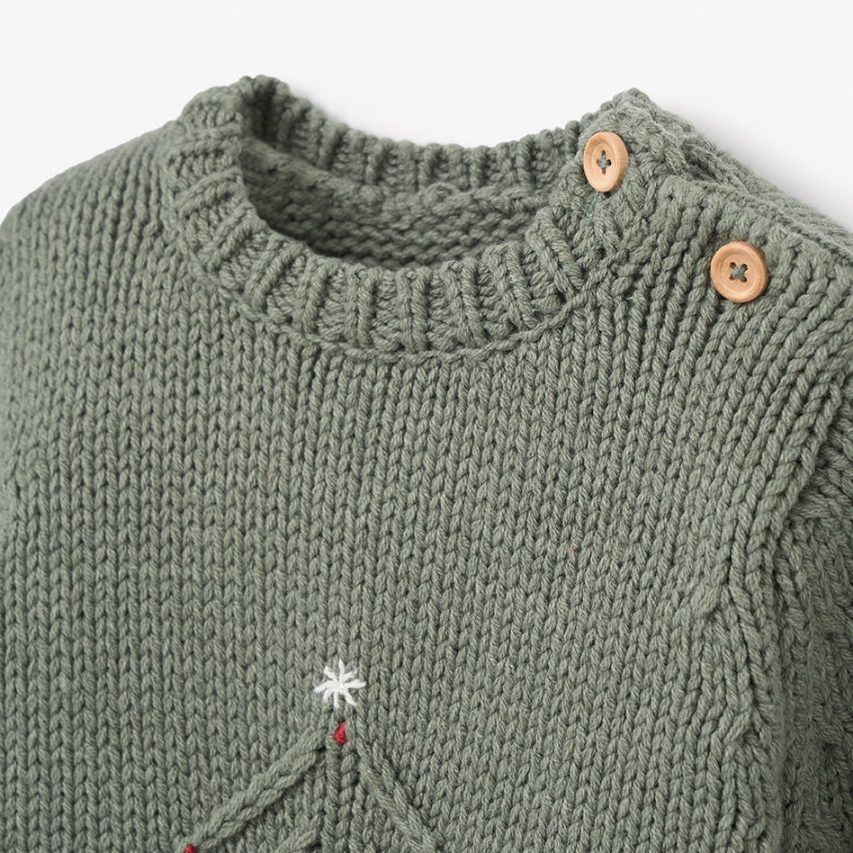 Christmas Tree Knit Pullover