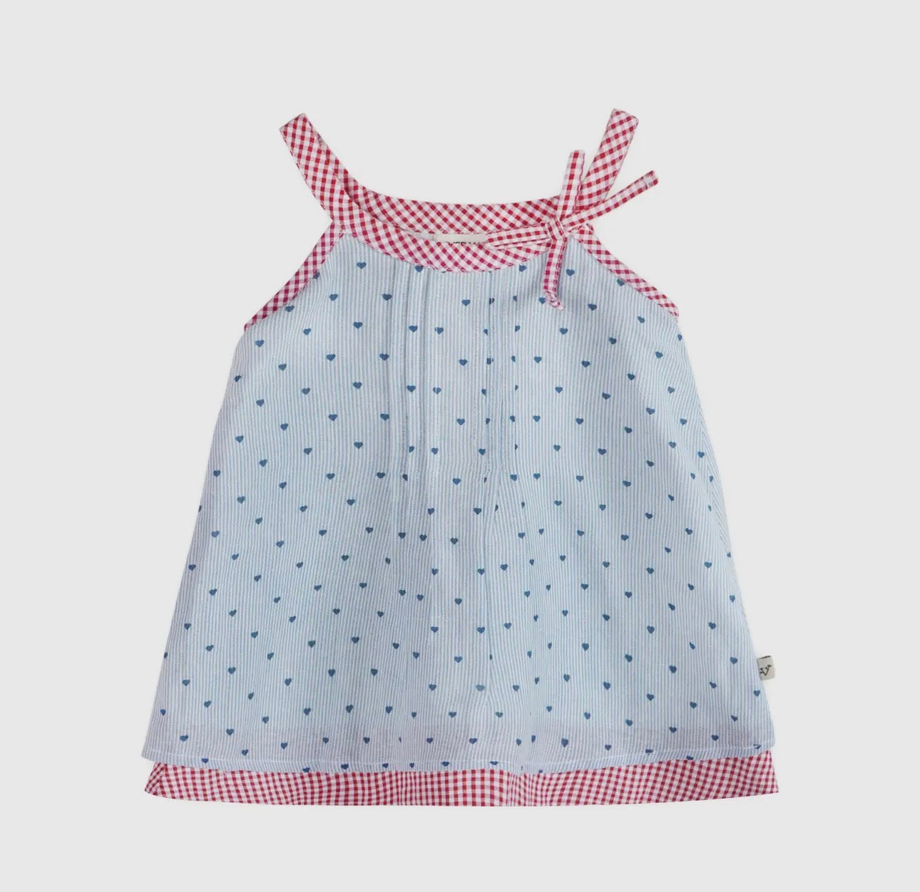 Organic Cotton Dress- Elara Ditsy Hearts