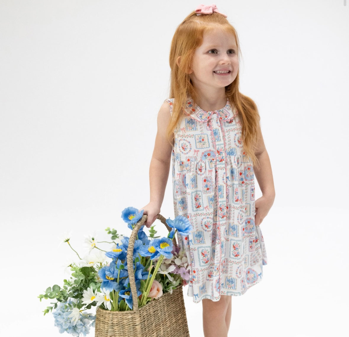 Bamboo Dress-  Julep's Floral
Patchwork