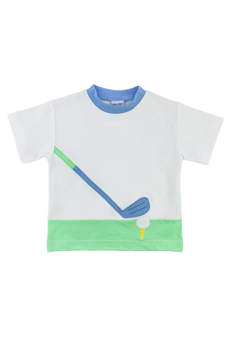 Florence Eiseman Knit Shirt With Golf Club