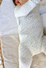 Blue Lattice Bamboo Wrap Footie