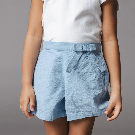 Organic Seersucker Pull-On Short