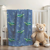 Sea Turtle 30x40 Sherpa-Backed Minky Blanket