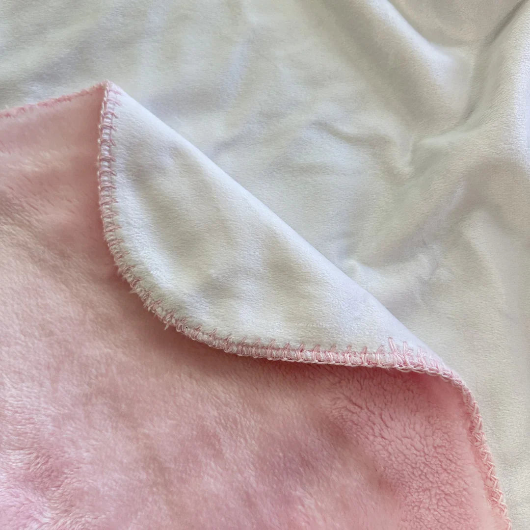 Riverside Blooms 30x40 Sherpa-Backed Minky Blanket