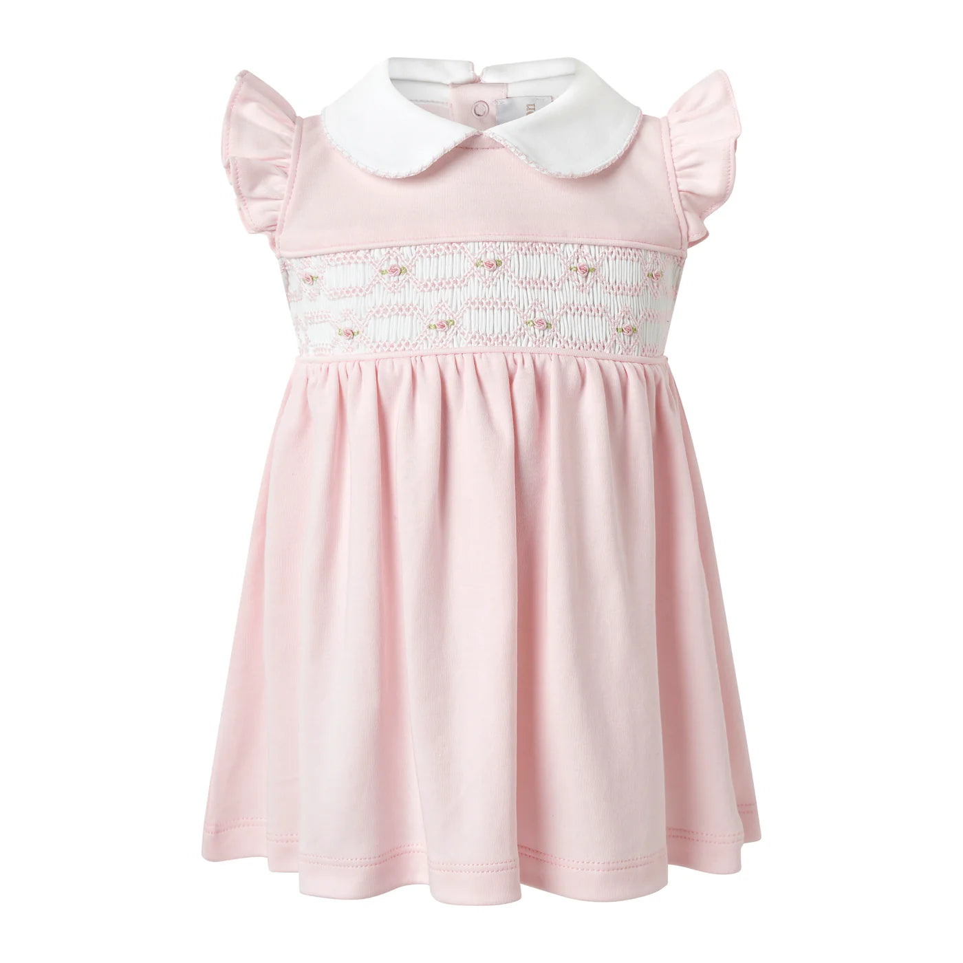 Pima Flutter Smocked Dress