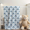 Sailfish 30x40 Sherpa-backed Minky Blanket