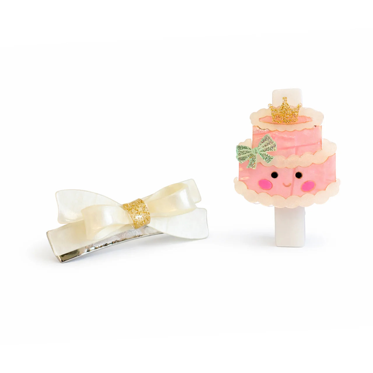 Lilies & Roses Party Cake Hair Clips