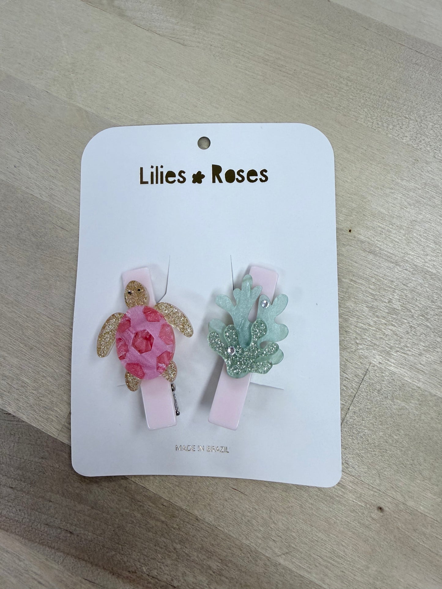 Sea Turtle Pink Hairclips