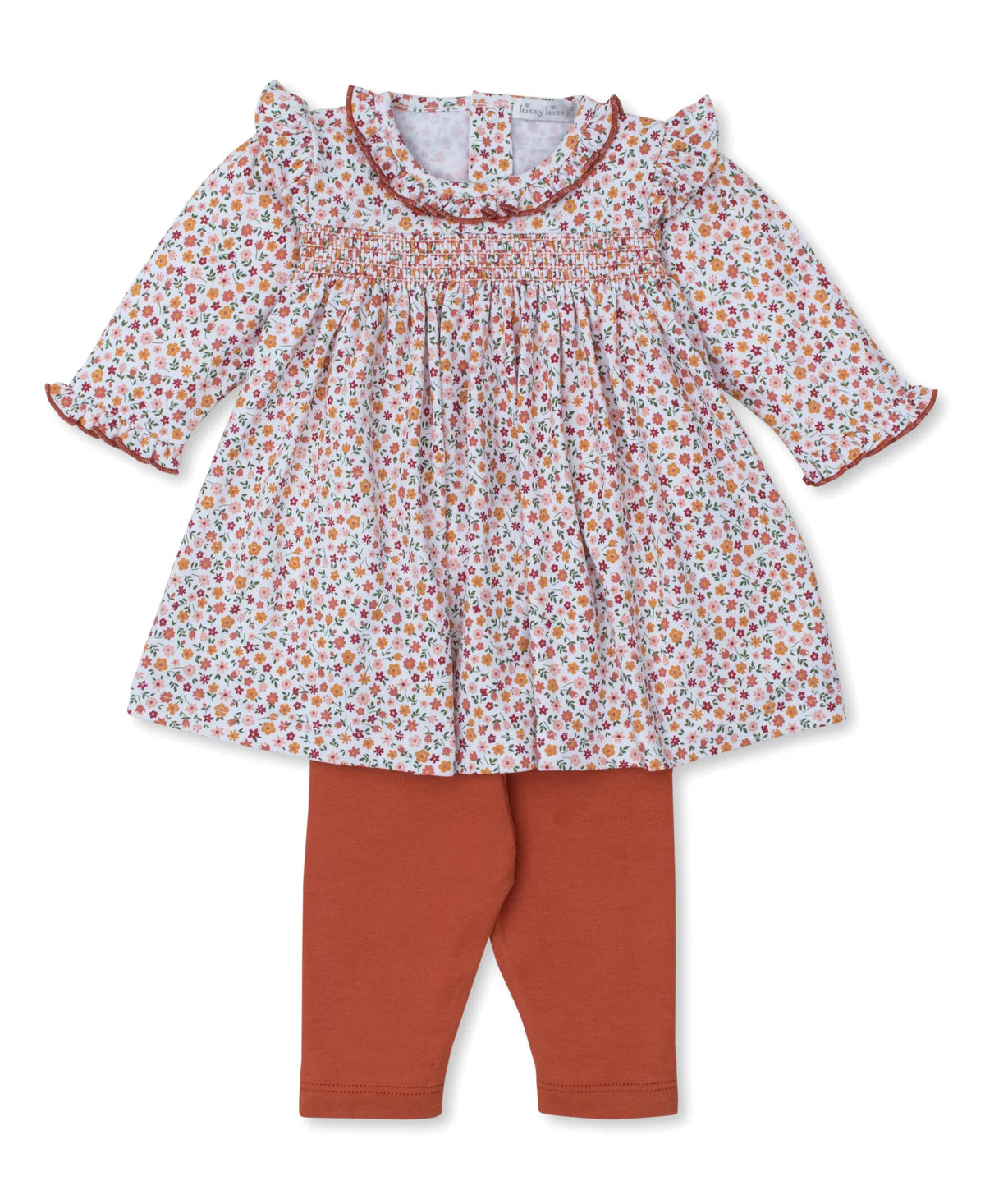 Autumn Blossoms Smocked Dress Set