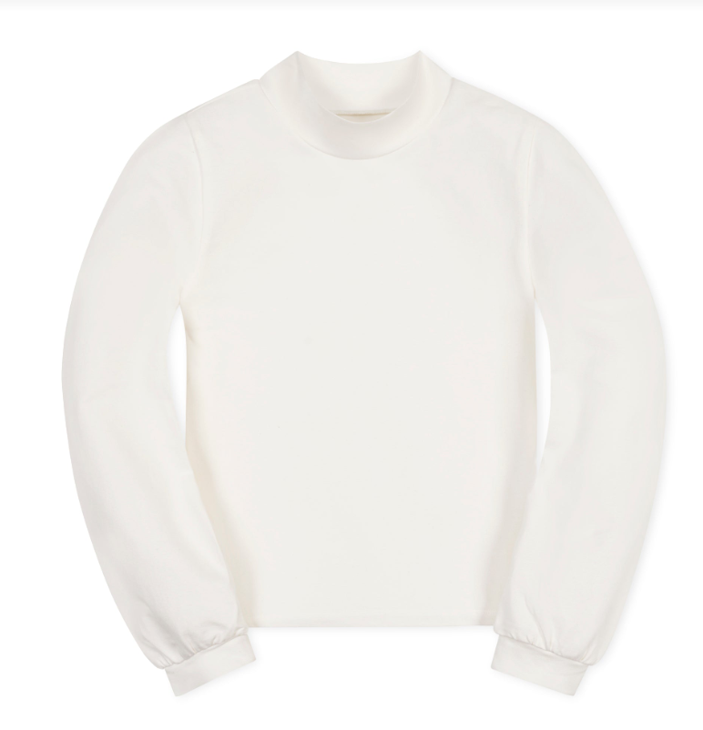 ORGANIC MOCK NECK KNIT TOP
