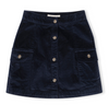 ORGANIC CORDUROY BUTTON FRONT SKIRT