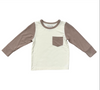 Colorblock Pocket Shirt Tornado/ Portabello