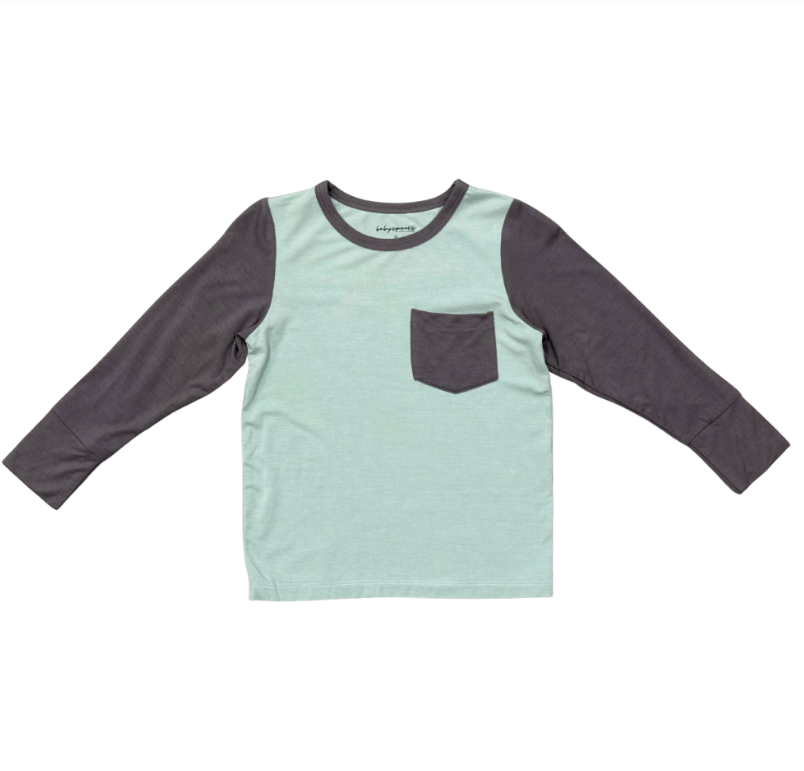 Colorblock Pocket Shirt Tornado/ Portabello