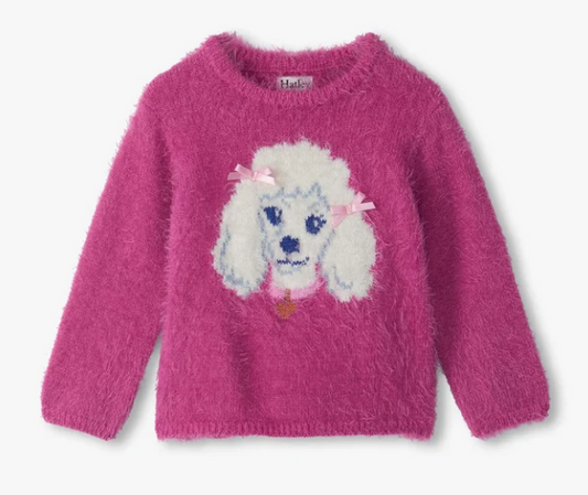 Baby & Toddler Girls Posh Poodle Furry Sweater