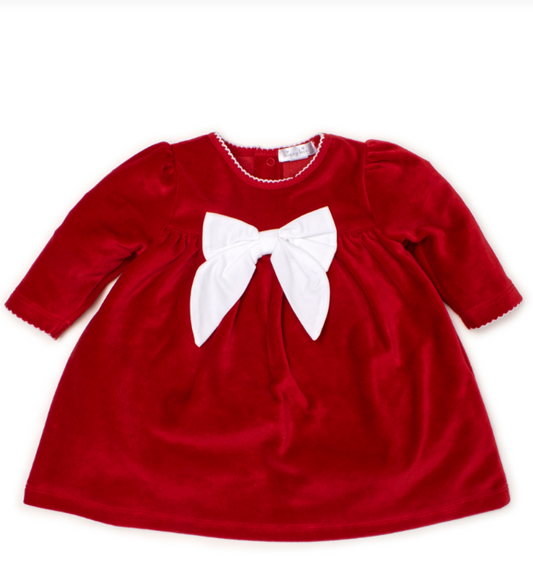 North Pole Reindeer Velour Dress