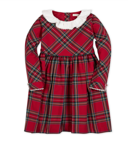 ORGANIC RUFFLE COLLAR PARTY DRESS