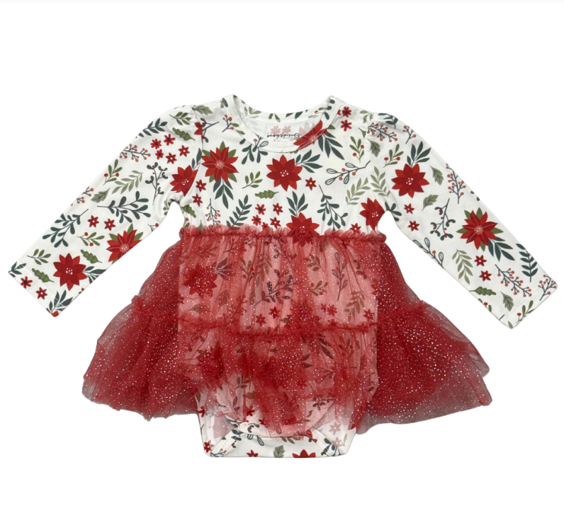 BABY GIRL TULLE BODYSUIT DRESS
