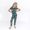 Isla Botánica Tropical Birds Two-Piece Bamboo Short Sleeve Pajama Kids Pants Set