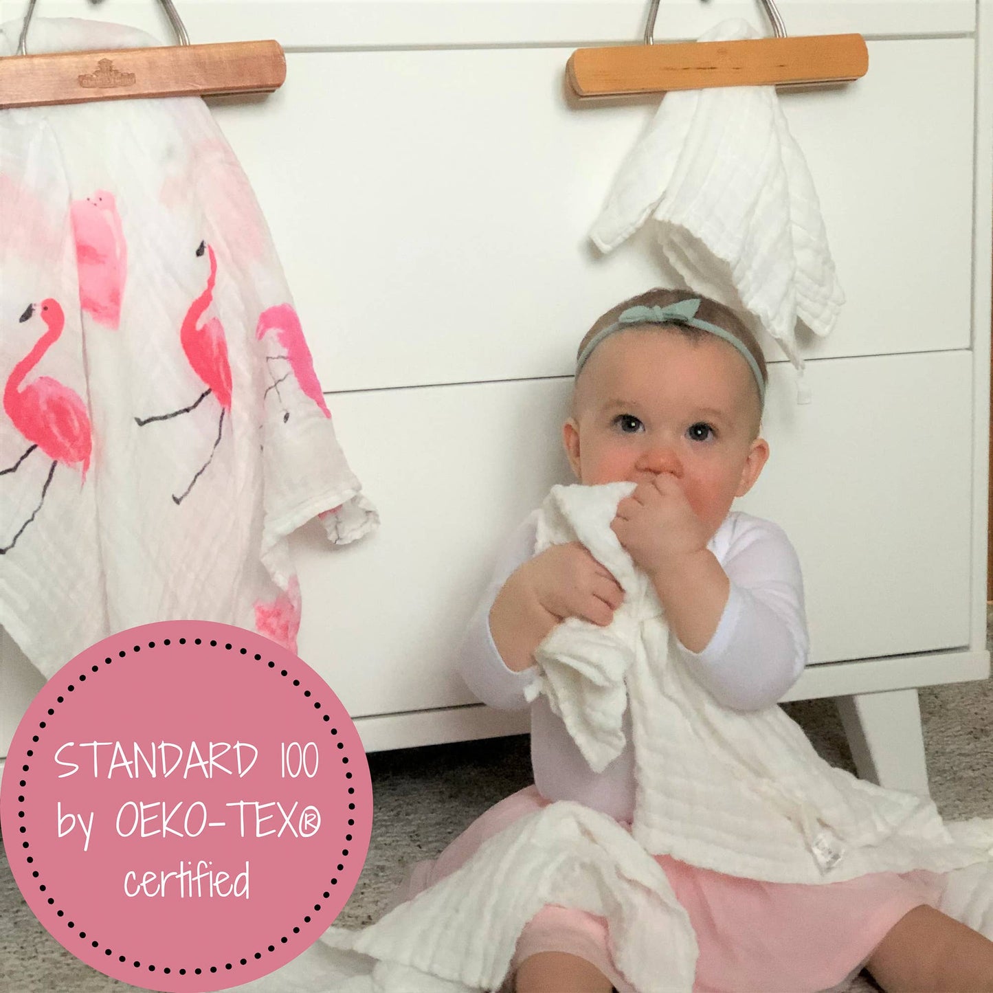 Baby Muslin Swaddle Blanket 47x47 Flamazing