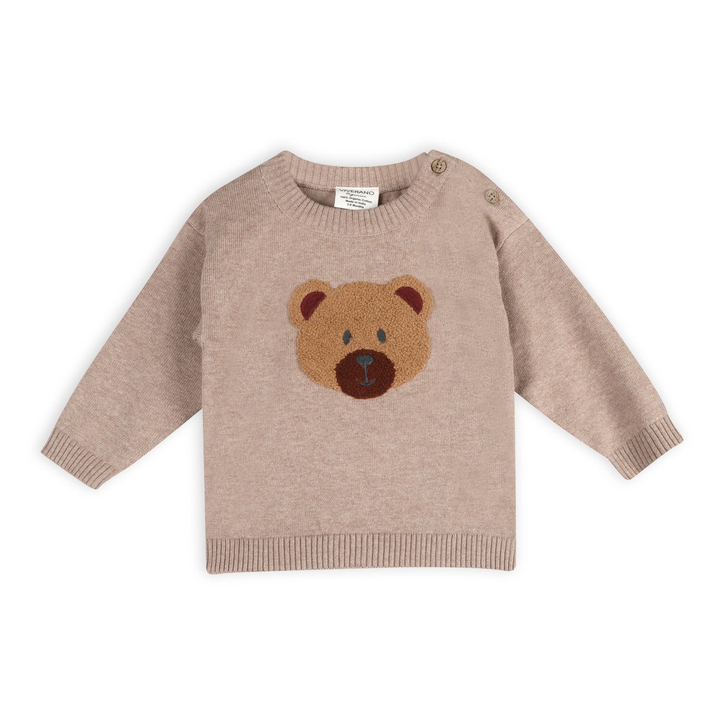 Bear Knit Baby Pullover & Pant Set (Organic Cotton)
