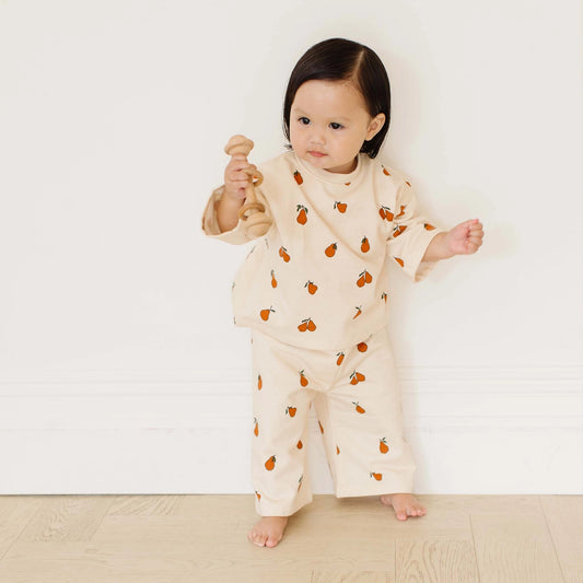 Organic Cotton Shirt/Pant Set Pear