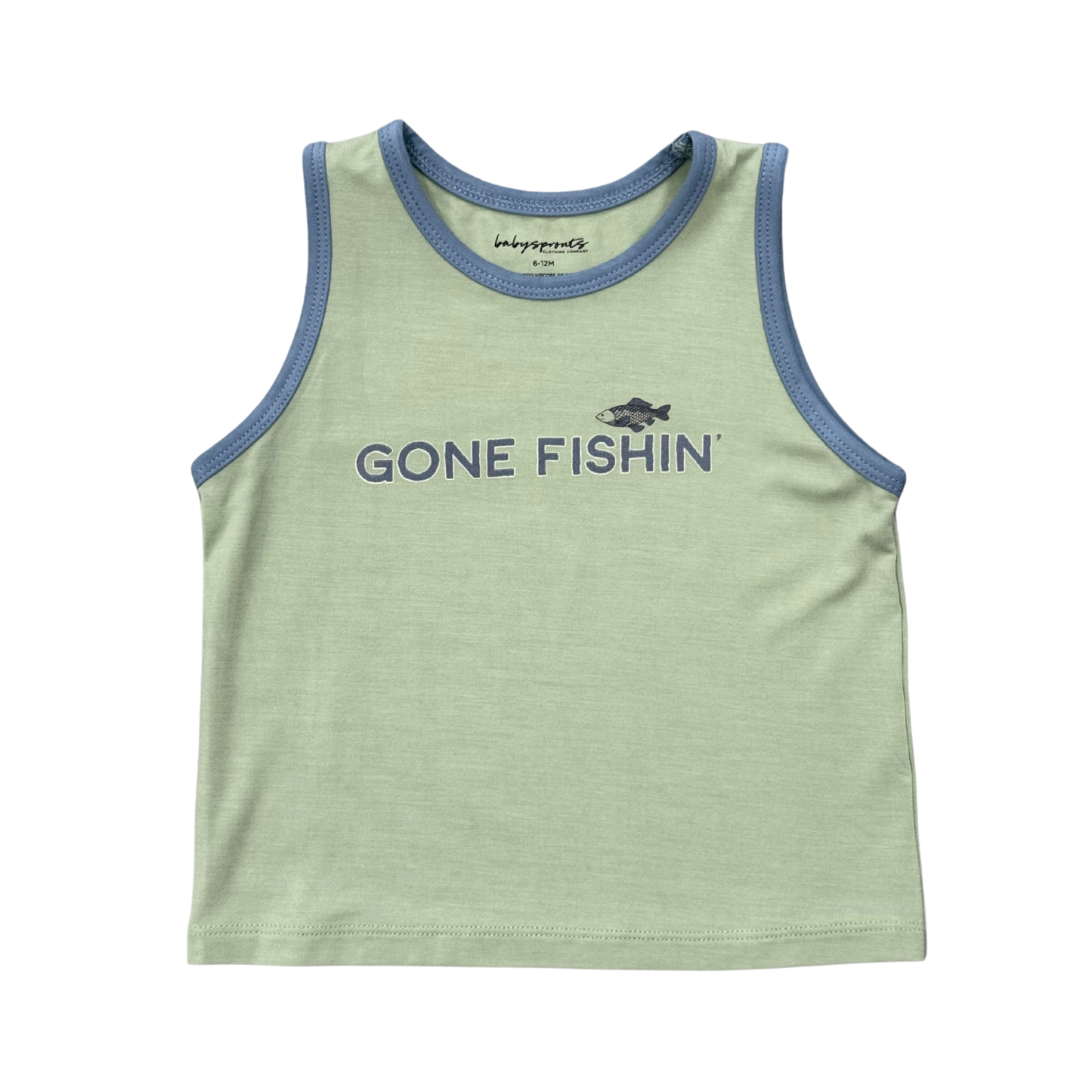 Bamboo Tank Top- Gone Fishin