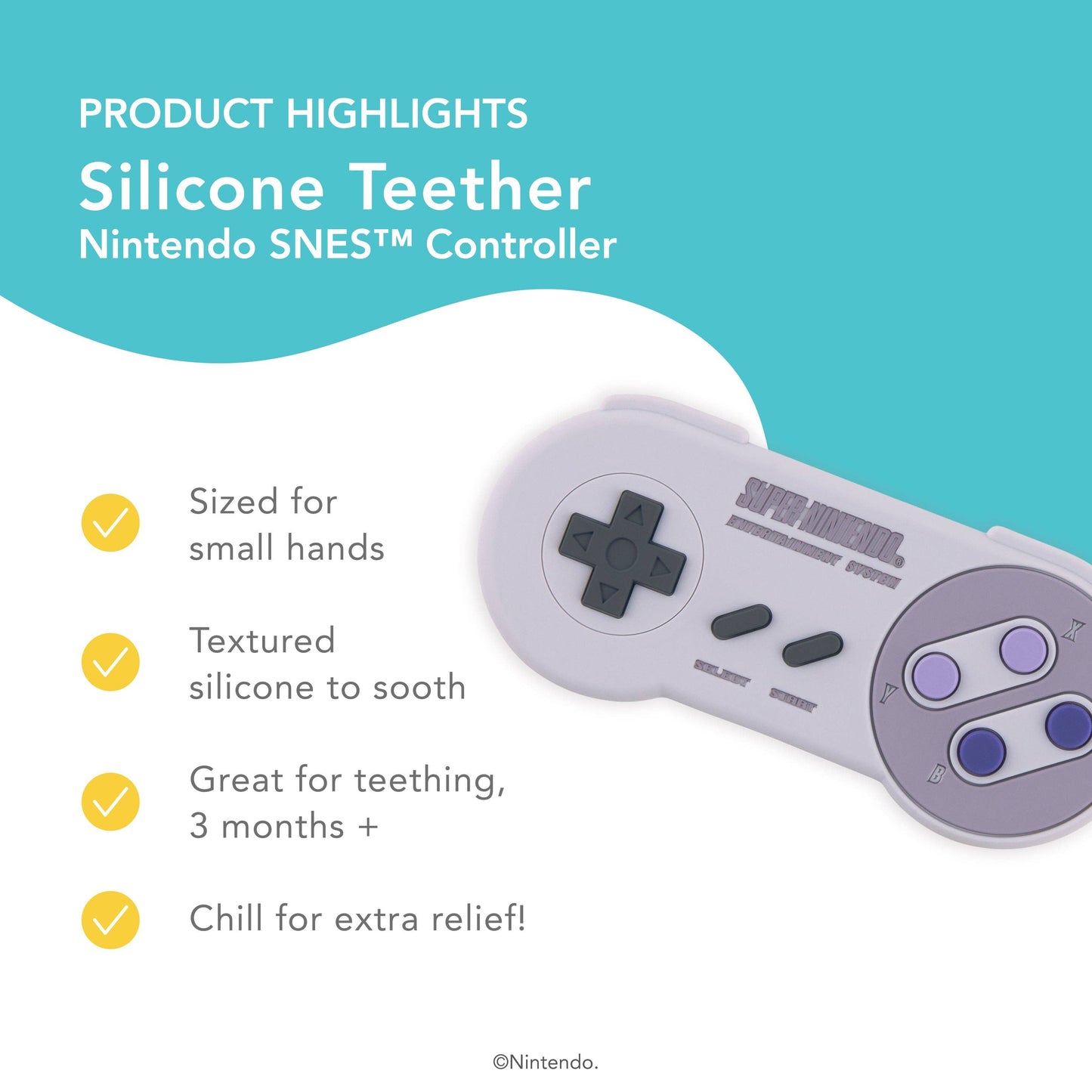 Silicone Teether: Nintendo