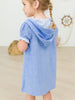 Girls Periwinkle Blue Terry Full-Zip Cover Up
