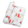 100% Cotton Muslin Swaddle- Multiple Prints