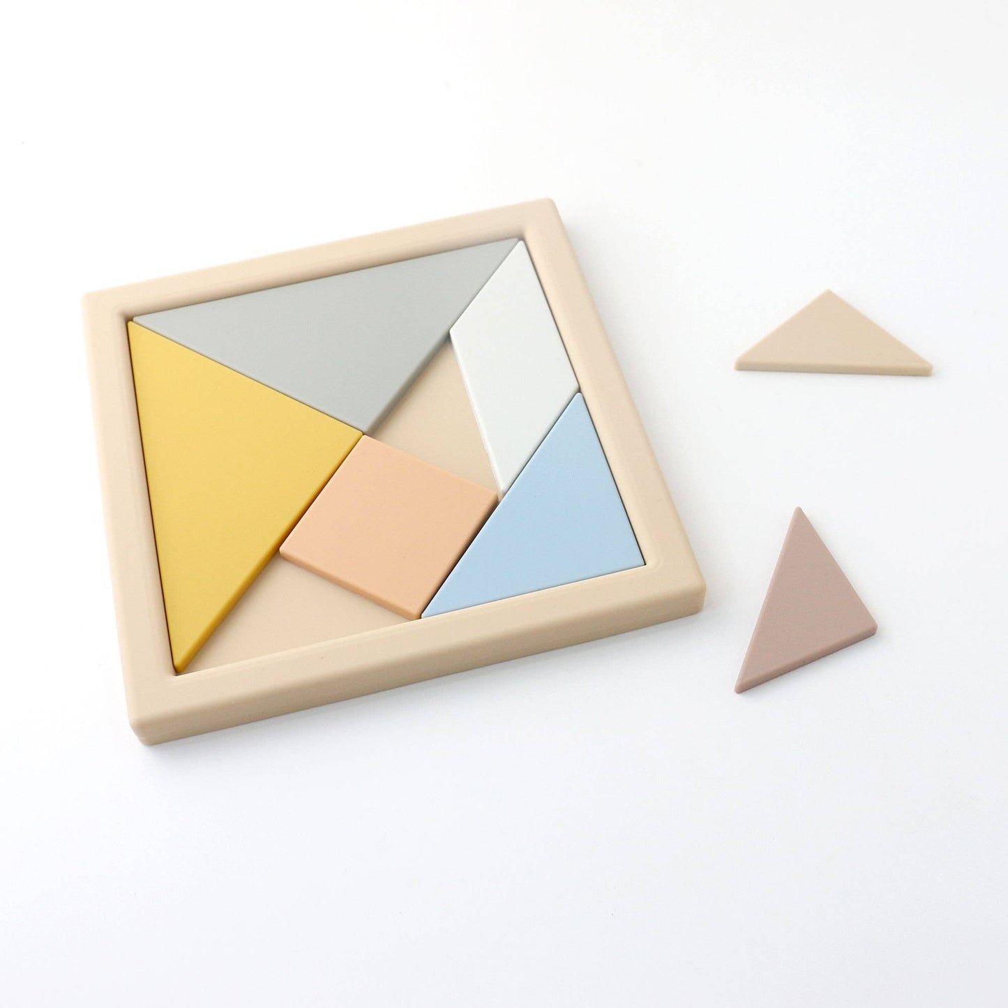 Silicone Tangram Puzzle Board – Montessori Shapes