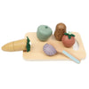 Pretend Play Food Set - Wooden Vegetable Cutting Toys Set