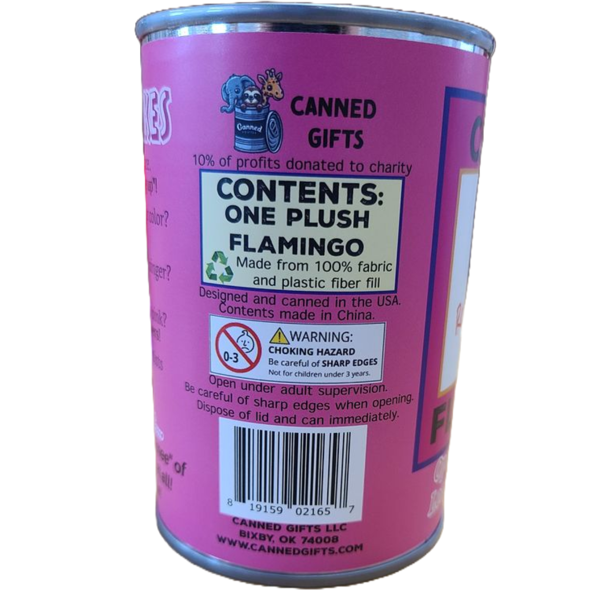 Rosy the Canned Flamingo -Regular Lid