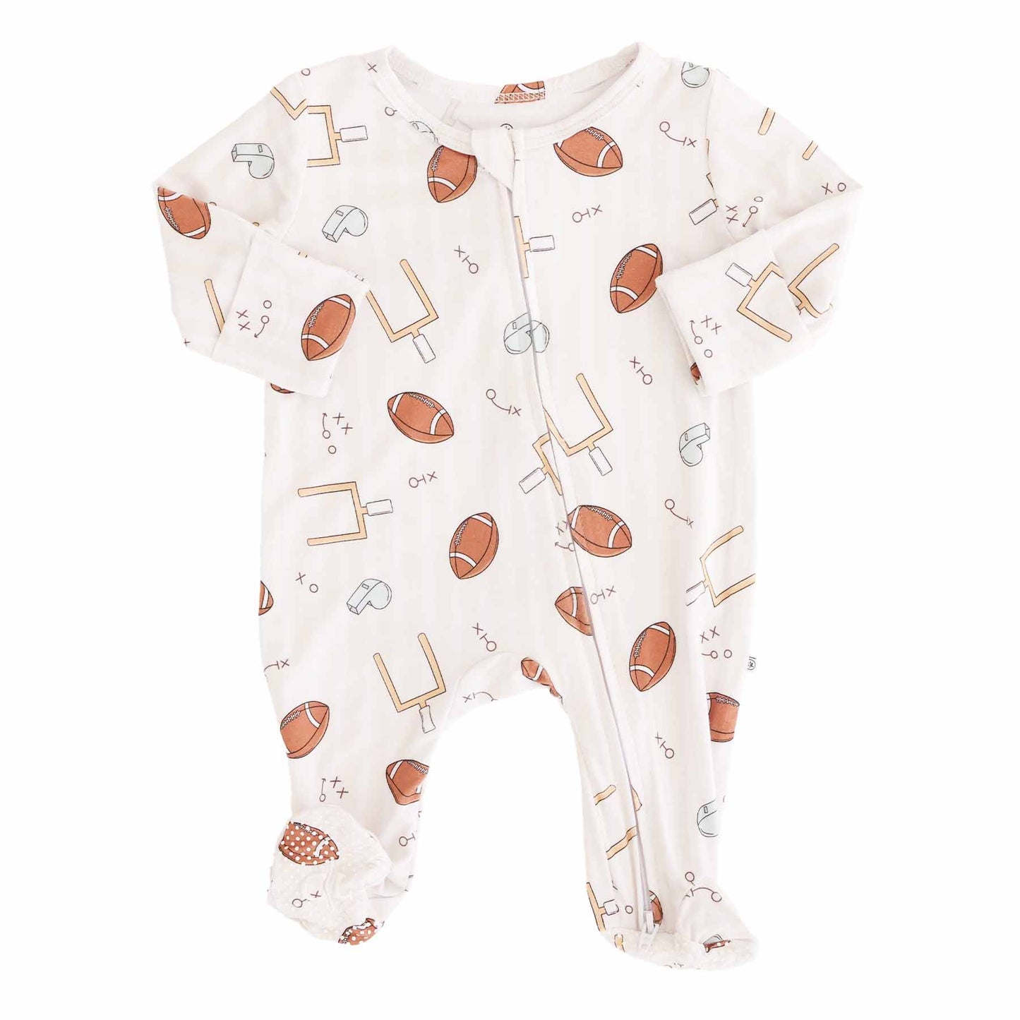 Bamboo Footie Tiny Touchdowns