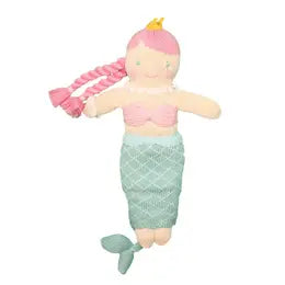 Hand Knit Mermaid Doll- Machine Washable