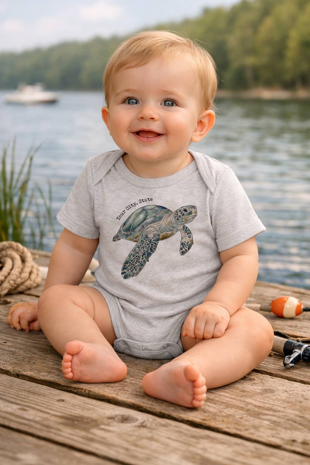 Sanibel Sea Turtle Onesie