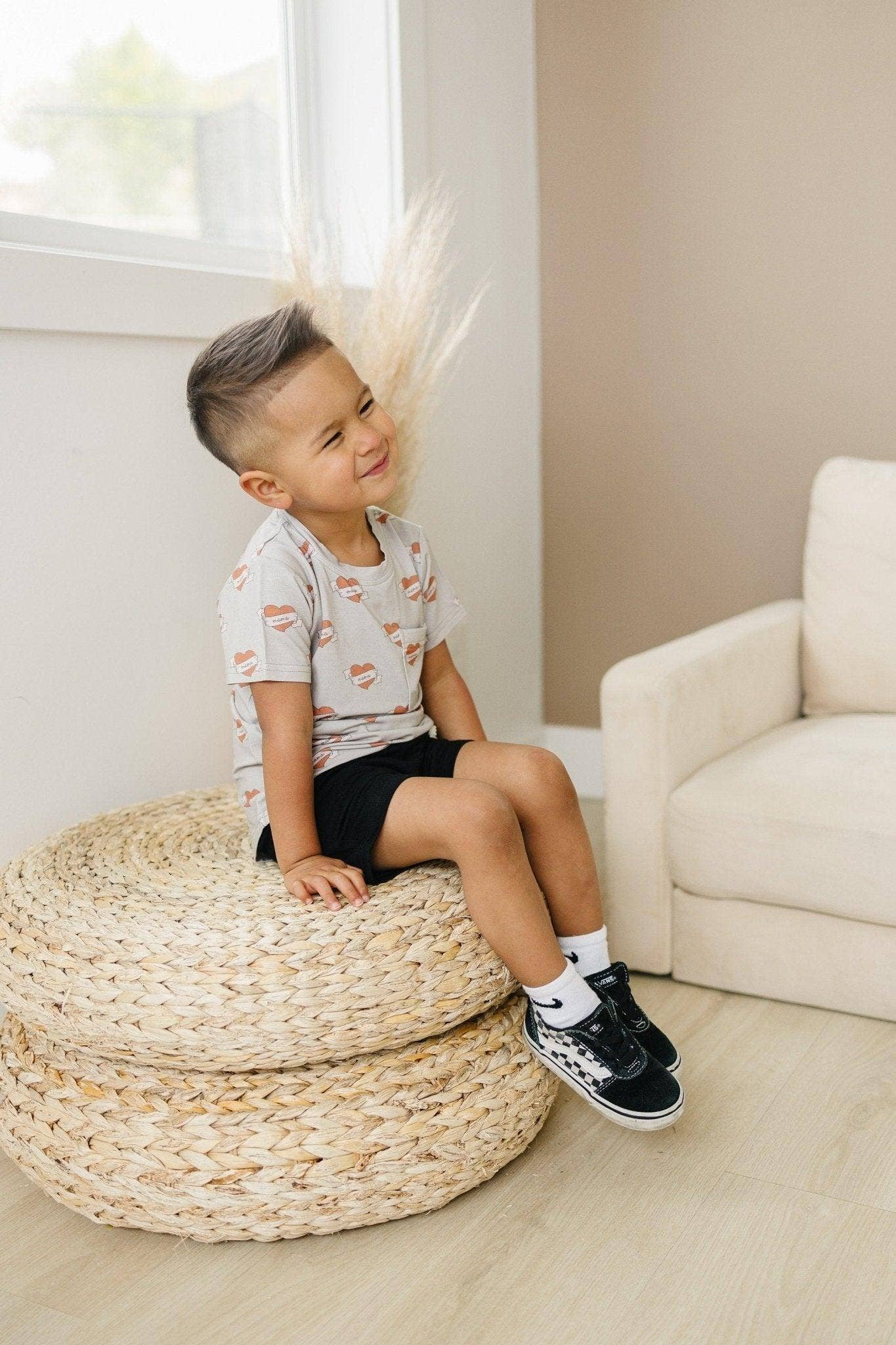 Bamboo Tee-Mama Tattoo Heart