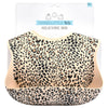 Leopard Print Silicone Bib with Crumb Catcher
