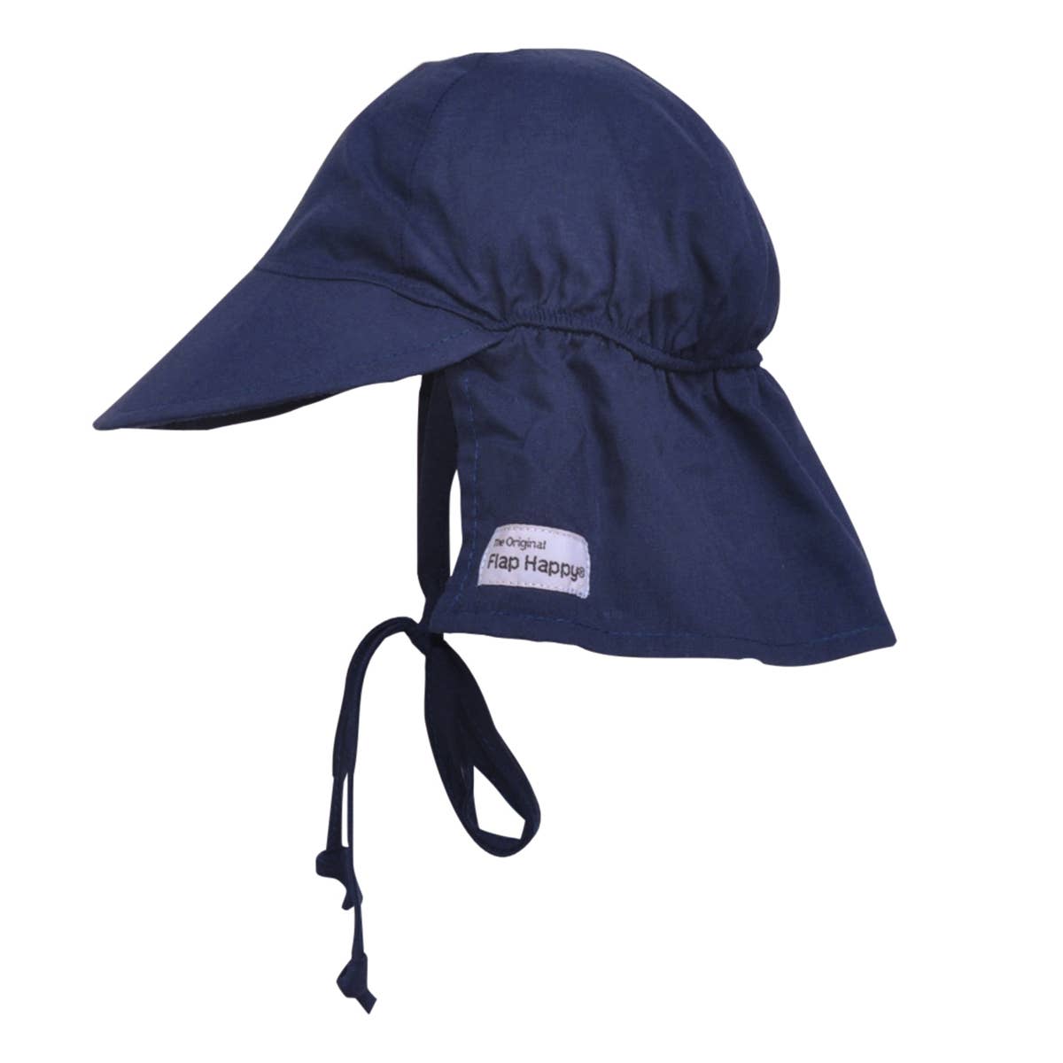 Kids UPF 50+ Girls and Boys Original Flap Hat with Ties