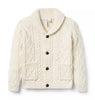Cable Knit Shawl Collar Cardigan